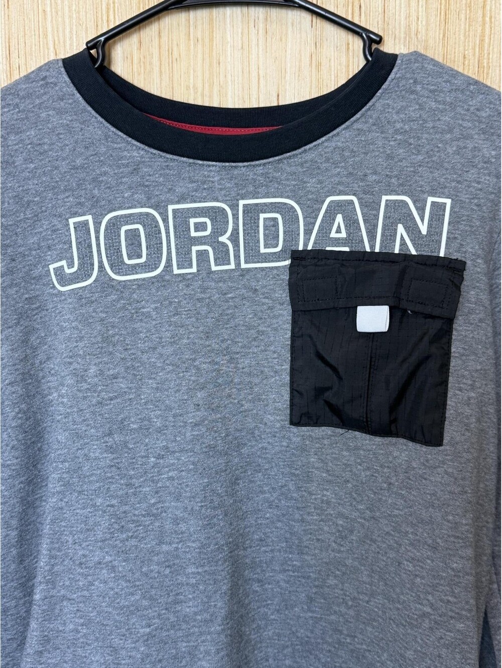 Vintage Jordan Sweatshirt Kids XL Gray Fleece Pullover Jumpman 23  Basketball - Picture 2 of 8